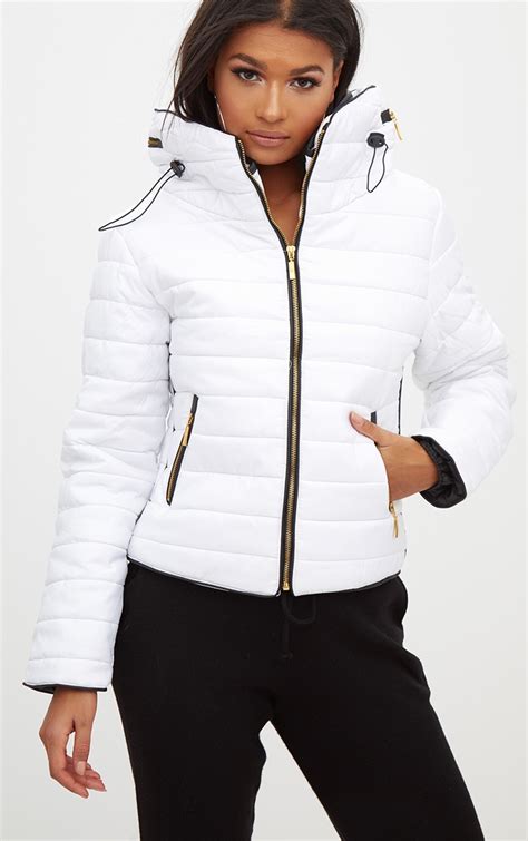 white puffer jacket women.